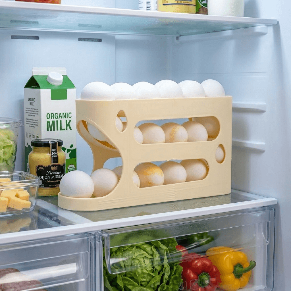 2-Tier Gravity Auto-Rolling Egg Dispenser