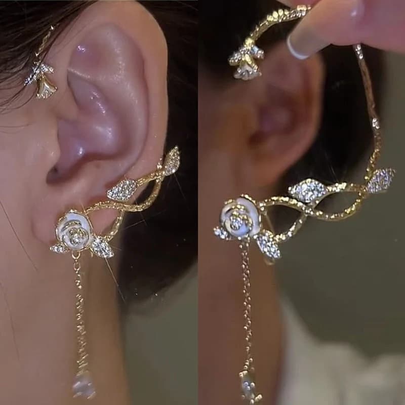 Elegant Vintage Vibes Ear Clip | Stylish Retro Clip-On Earrings for Women