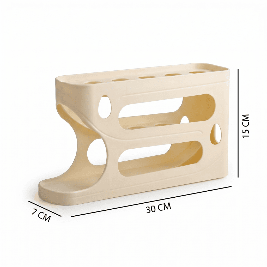 2-Tier Gravity Auto-Rolling Egg Dispenser