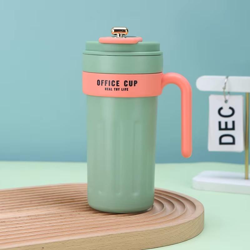 Smart Thermos Flask 650ml – 316 Stainless Steel Vacuum Insulated Travel Mug with Handle