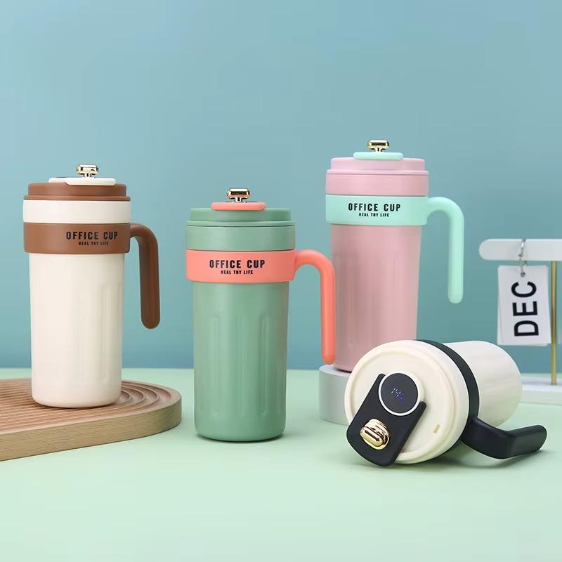 Smart Thermos Flask 650ml – 316 Stainless Steel Vacuum Insulated Travel Mug with Handle