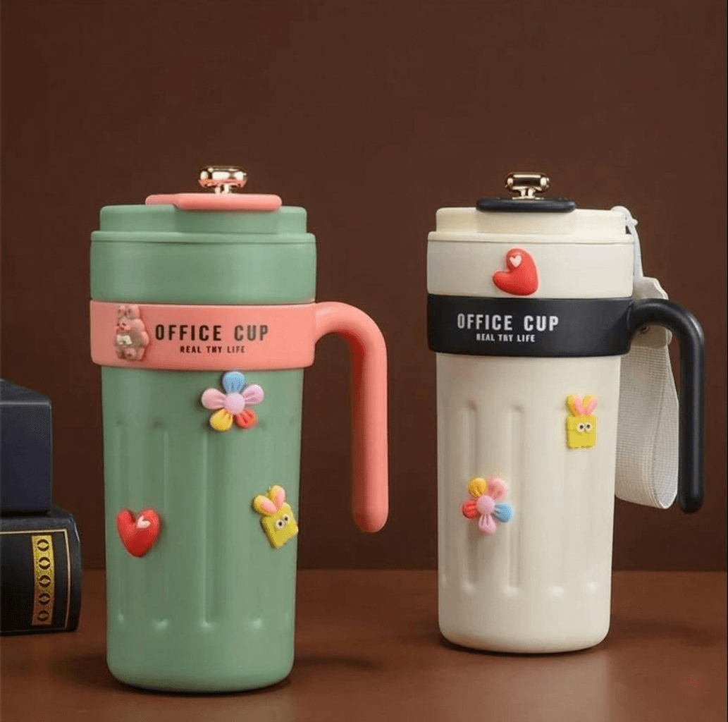 Smart Thermos Flask 650ml – 316 Stainless Steel Vacuum Insulated Travel Mug with Handle