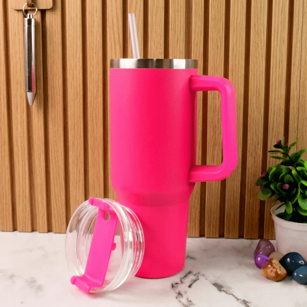 Hot Pink 40oz Insulated Tumbler Set