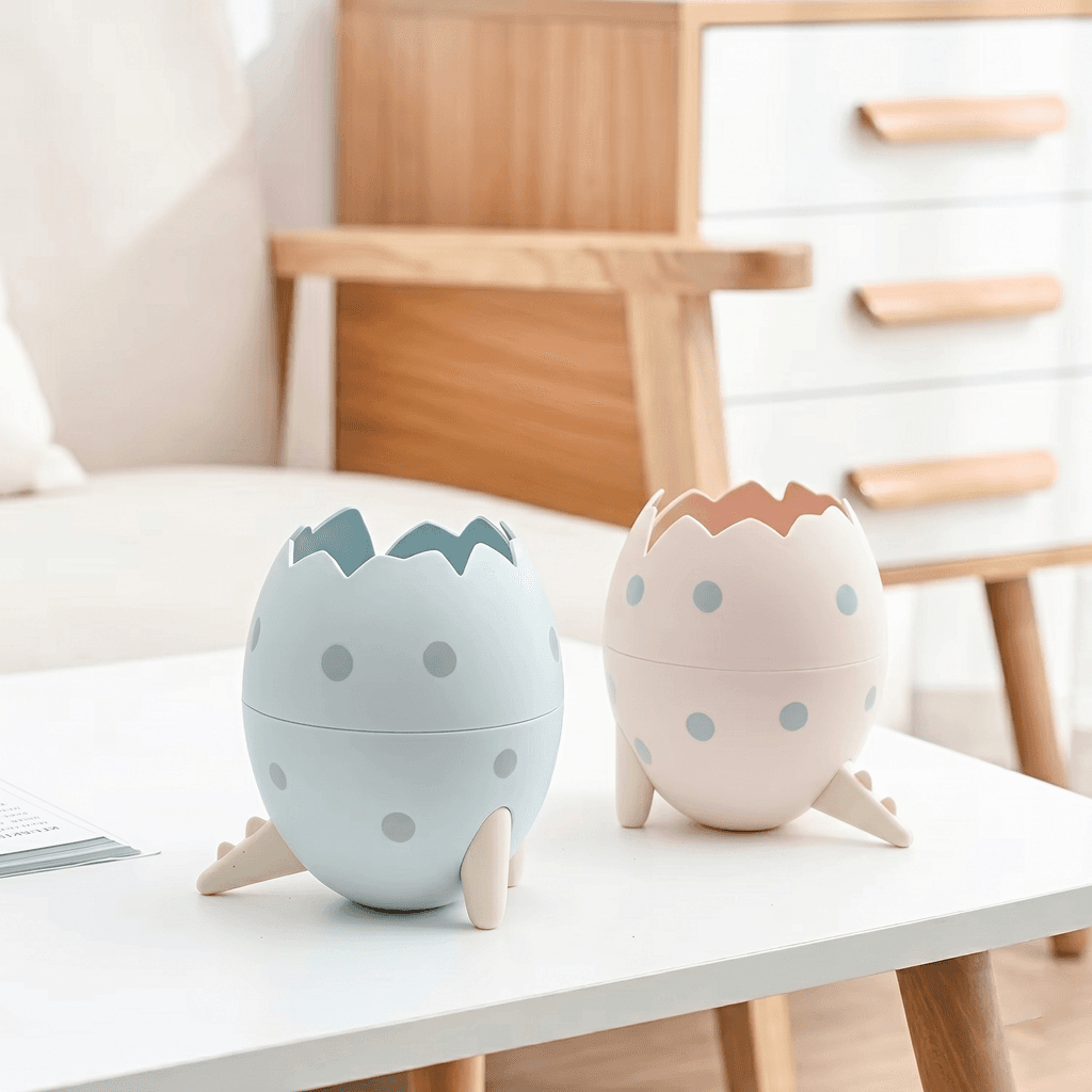 Egg Pencil Holder Multi-Color PP Plastic Pen Stand | Creative Dinosaur Egg Desk Organizer for Office, School & Home (1Pcs)