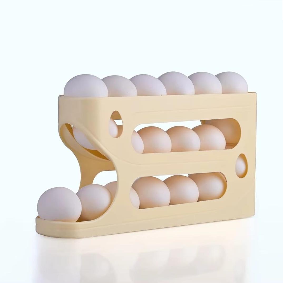 2-Tier Gravity Auto-Rolling Egg Dispenser