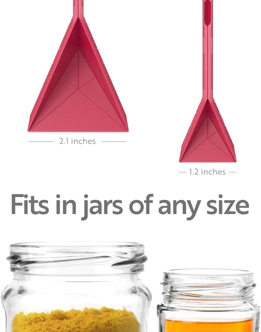 Magnetic Foldable Measuring Spoon & Spatula Set - 4-in-1 Flat Kitchen Scoop, Spreader, and Scraper alternate